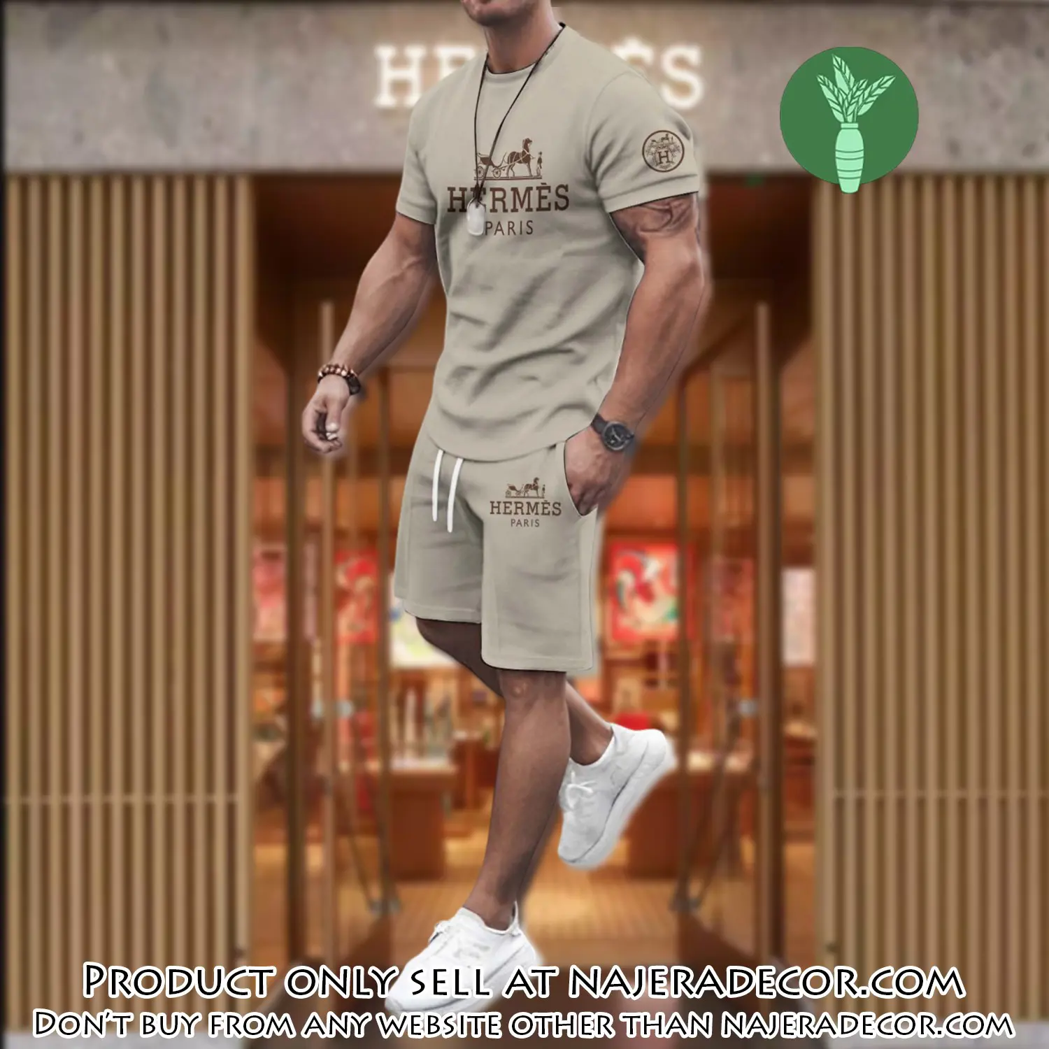 Hermes combo unisex tshirt & short limited luxury outfit cts1108 njr3002328